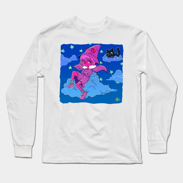 Little Witch Long Sleeve T-Shirt by francoviglino